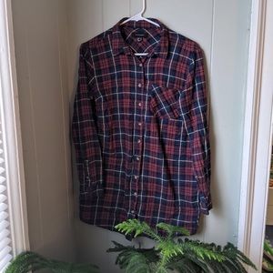 Primark Plaid Button Down Top